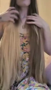 Playing with my clean hair what else should i do with it