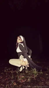 Since you ve been waiting so patiently to see me bent over as a nun part 1