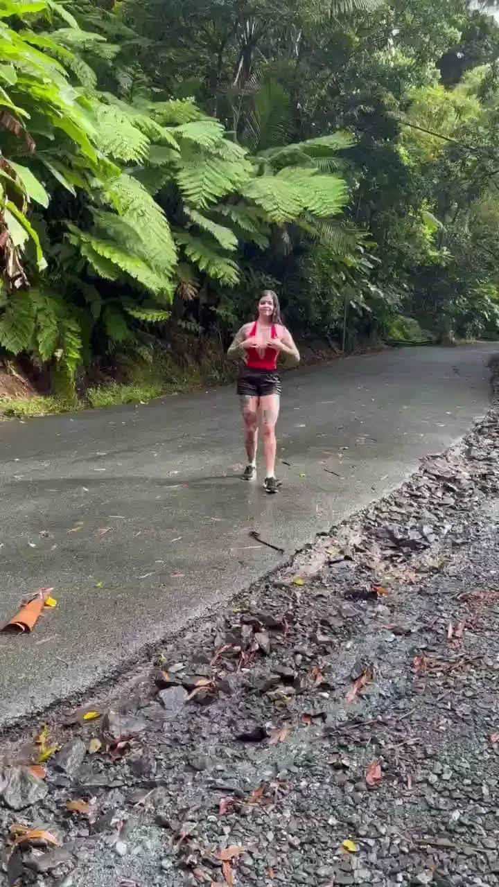 Visited the rainforest in puerto rico today 