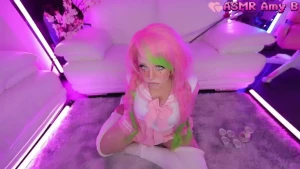 Mitsuri cosplay demon slayer uniform outfit fanservice