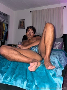 Bubbles in bed with foot rubs part 1