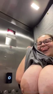 In the elevator because ion give a fucc