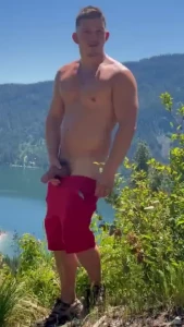 What would you do if you came down the trail and saw me stroking