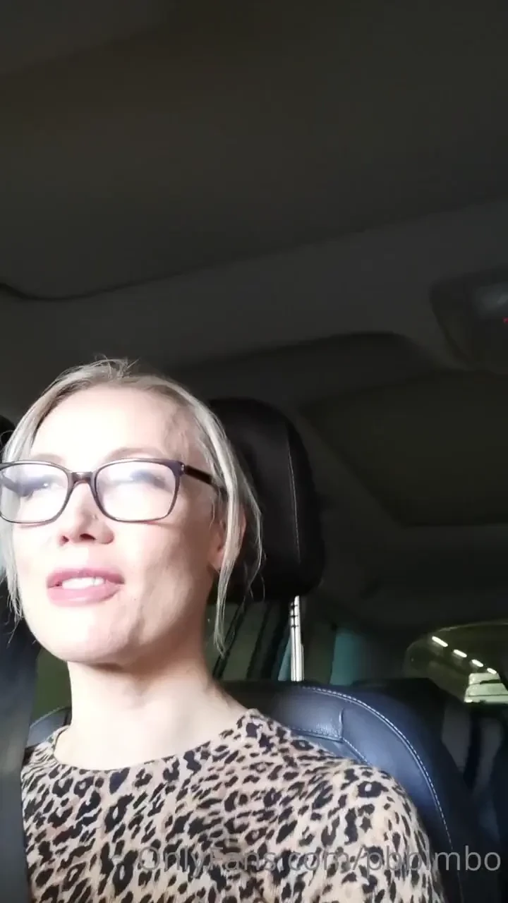 Naughty flashing in the car and yes i m driving too lol 