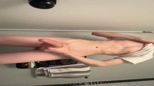 Playing with my huge cock before i sleep