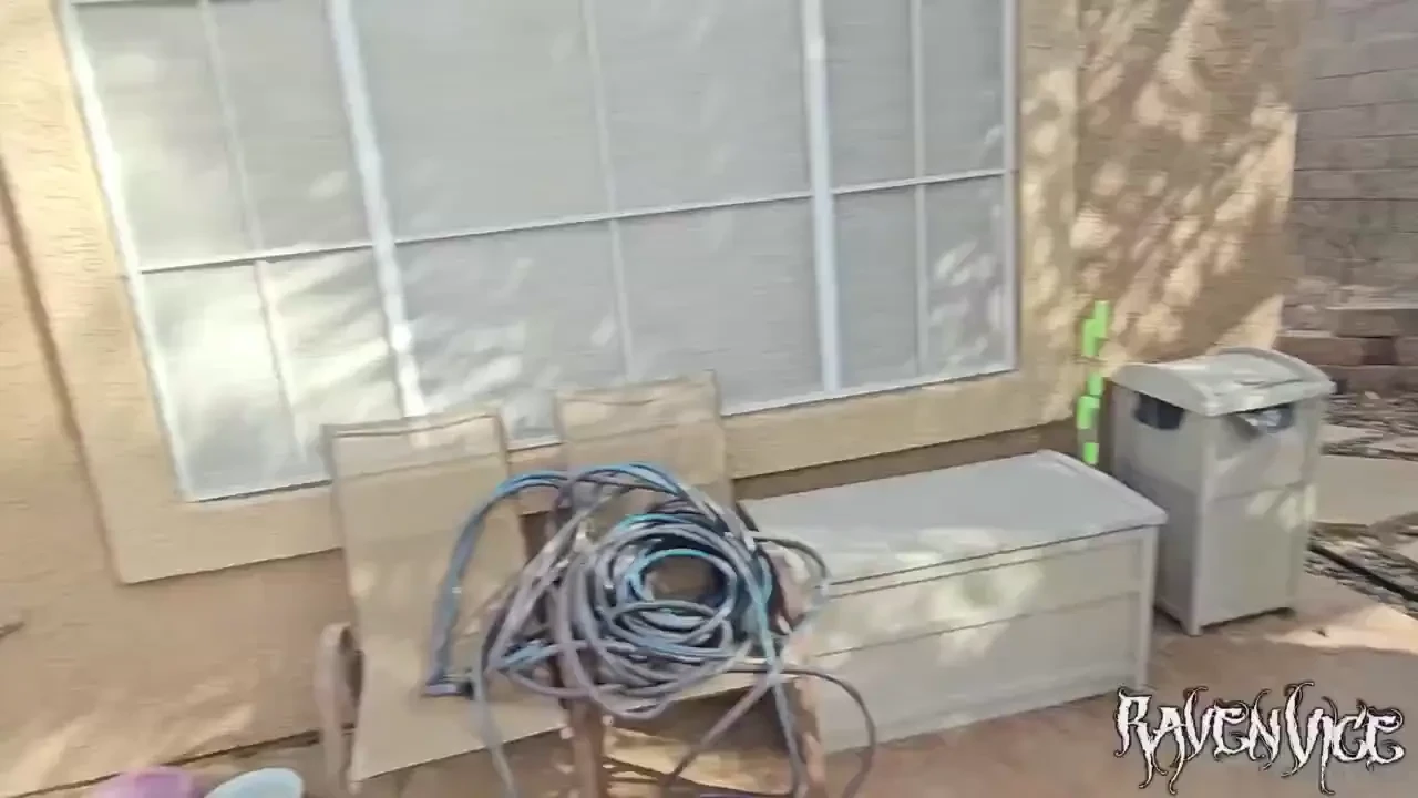 I was out back stretching and don came out to ask me a question he 