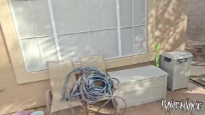 I was out back stretching and don came out to ask me a question he