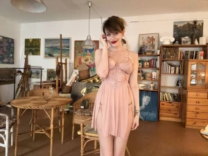 Do you like this aesthetic atmosphere cute sweet teen natural dress