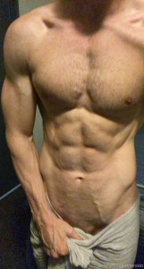 Gotta grip that towel tight i d hate to drop it