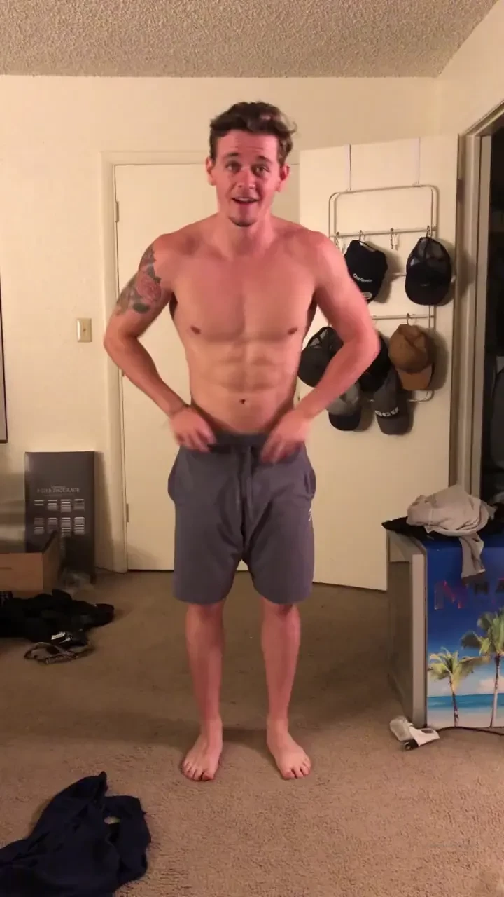 Watch me strip down after a great workout 