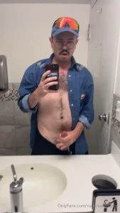 Had to bust a load in the bathroom because a friend got me worked up