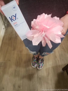 She got her birthday present and then she gave me a gift