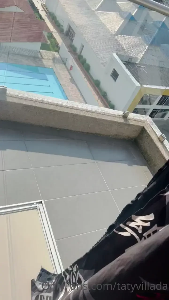 We do it on my balcony 