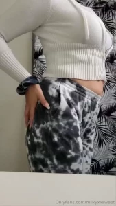 Squeezing and playing with my full pillowy tits