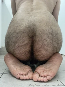 Oily soles or hairy ass