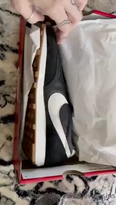 Do you like my new sneakers i can t wait to dirty these up so that one 