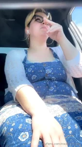 I love smoking in the car even though hubby always gets distracted