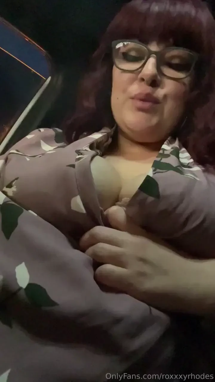 Smoking in the car last night 