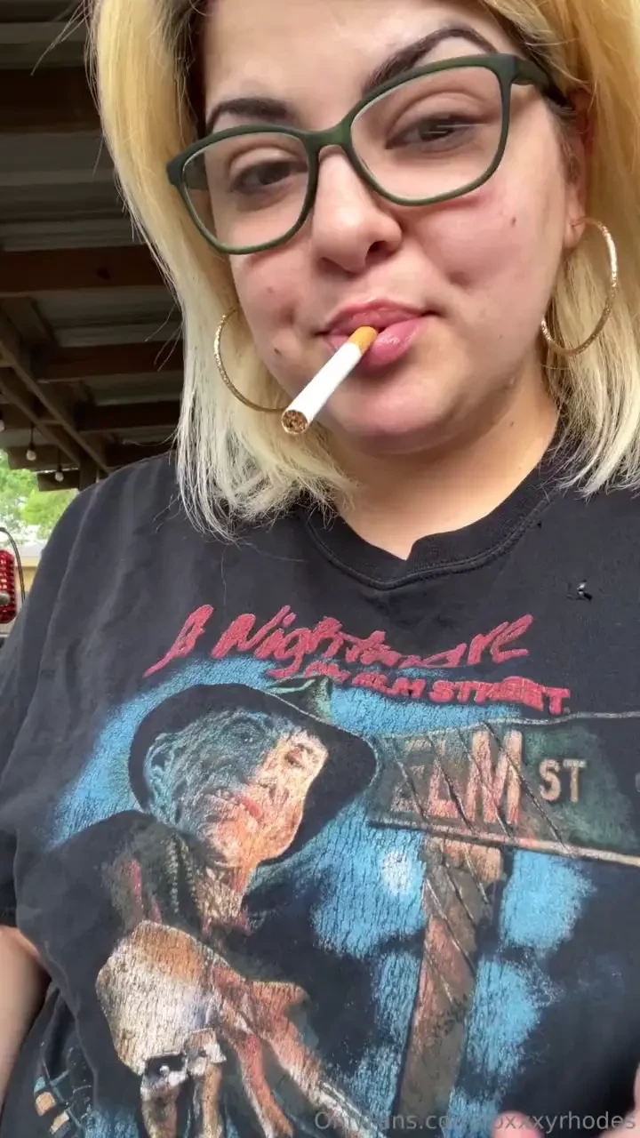 Enjoying a cigarette before the gym join me 