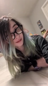 Chillin on the bed what are we playing tonight pinkhair altgirl