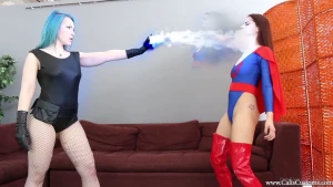 Azul effect- cunt busting beatdown with cali and vonka superheroine