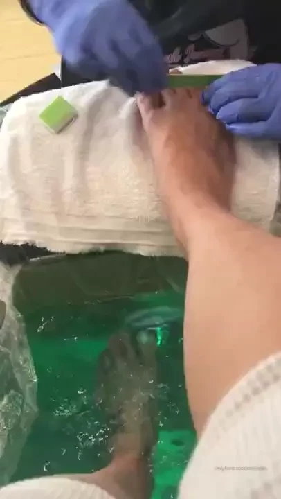 How the magic happens it s pedi time gotta keep my toes and soles cute 