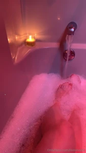 Todays bath time fun almost 2 minute video of me in my bubble bath part 1