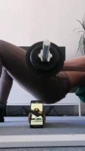 Got some sweaty homestyle workout views in one of my breeches for you