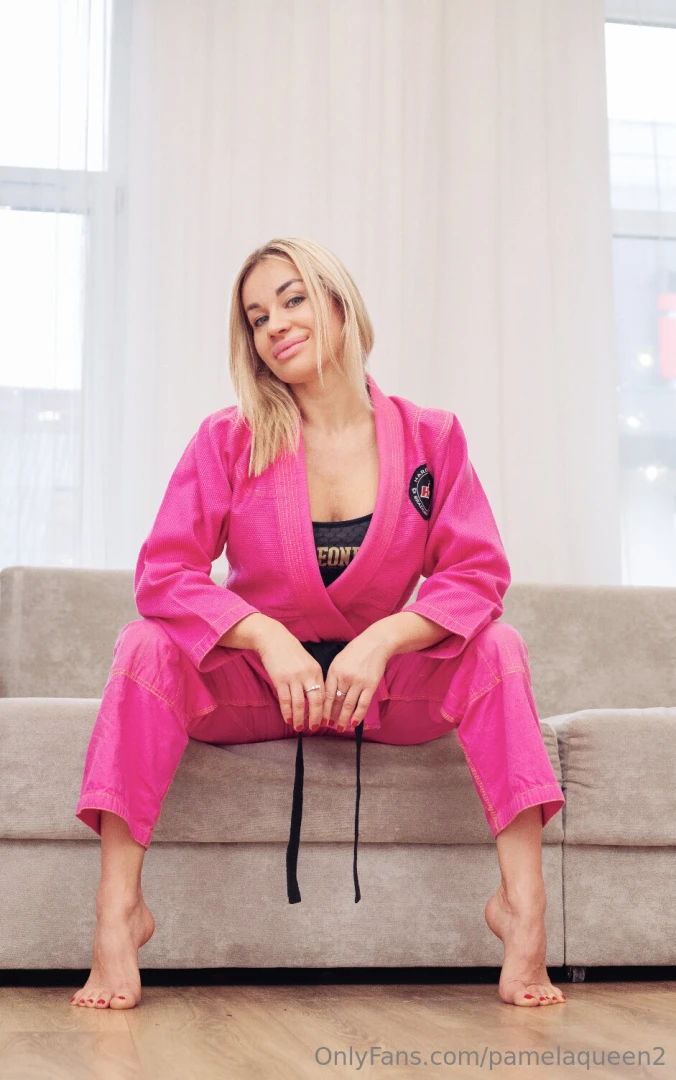 Posing my pink gi part 2 