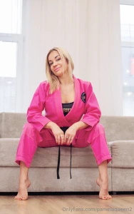 Posing my pink gi part 2