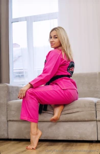 Posing my pink gi part 4