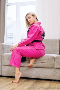 Posing my pink gi part 5