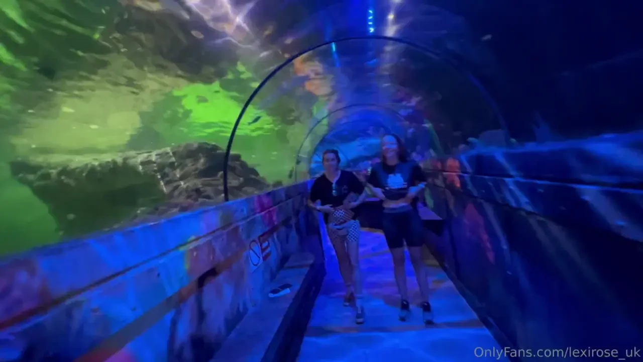 When alexroseuk and i almost got caught flashing at the aquarium we 
