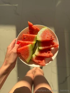 Hi interesting fact about me i ve been waiting for watermelon season