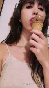 angelprovocateur - Sometimes you just gotta deepthroat your nightly ice cream cone 