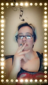 A few cheeky smoking selfies earlier 420 check out onlyfans com