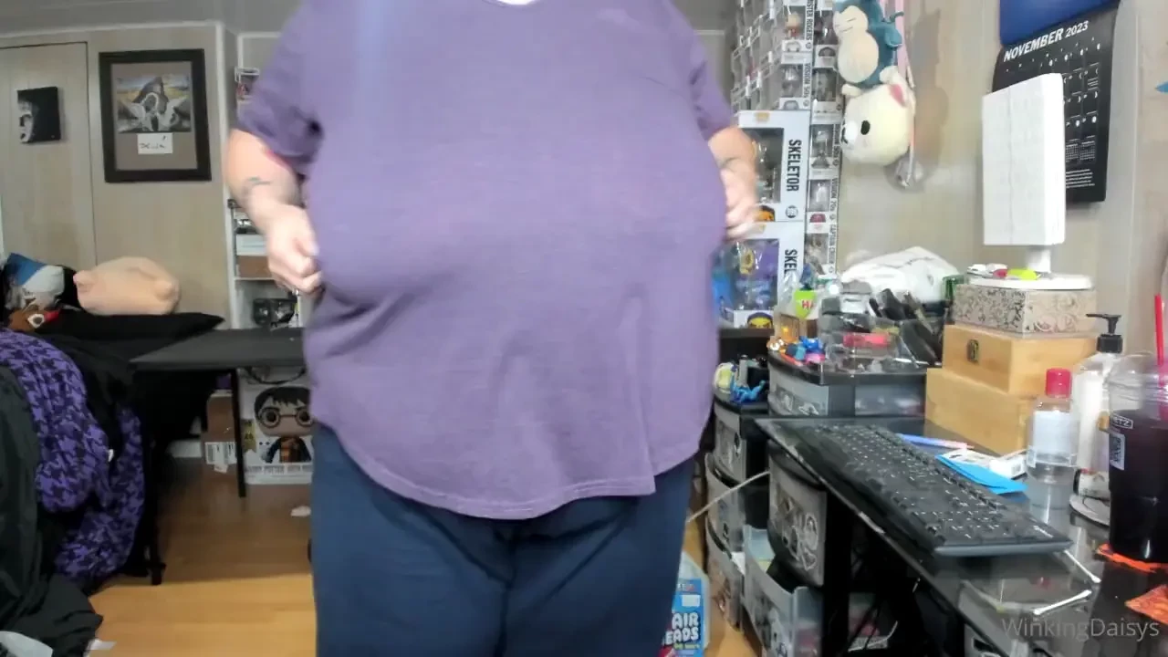 Milf activities clothes belly and boob play giggling full nude 360 