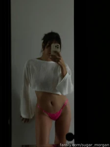 Look at me in mirror latina teen young petite skinny tanned erotic ass part 1