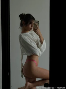 Look at me in mirror latina teen young petite skinny tanned erotic ass