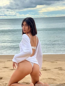 I m on the beach part 2 natural latina skinny tanned sensetive tanned part 2