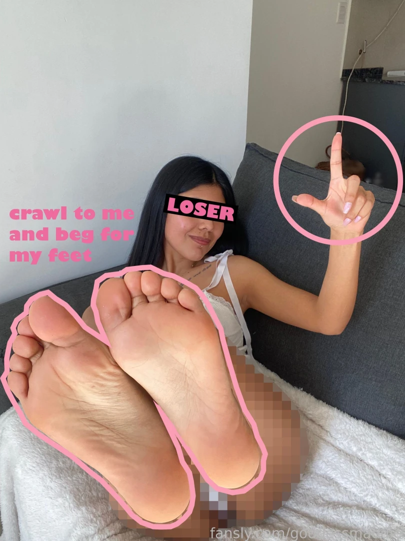 The good guys beg at my feet where they belong goddess femdom feet 