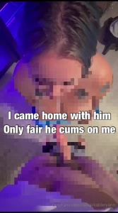 I came home with him only fair he comes on me i didn t plan on going