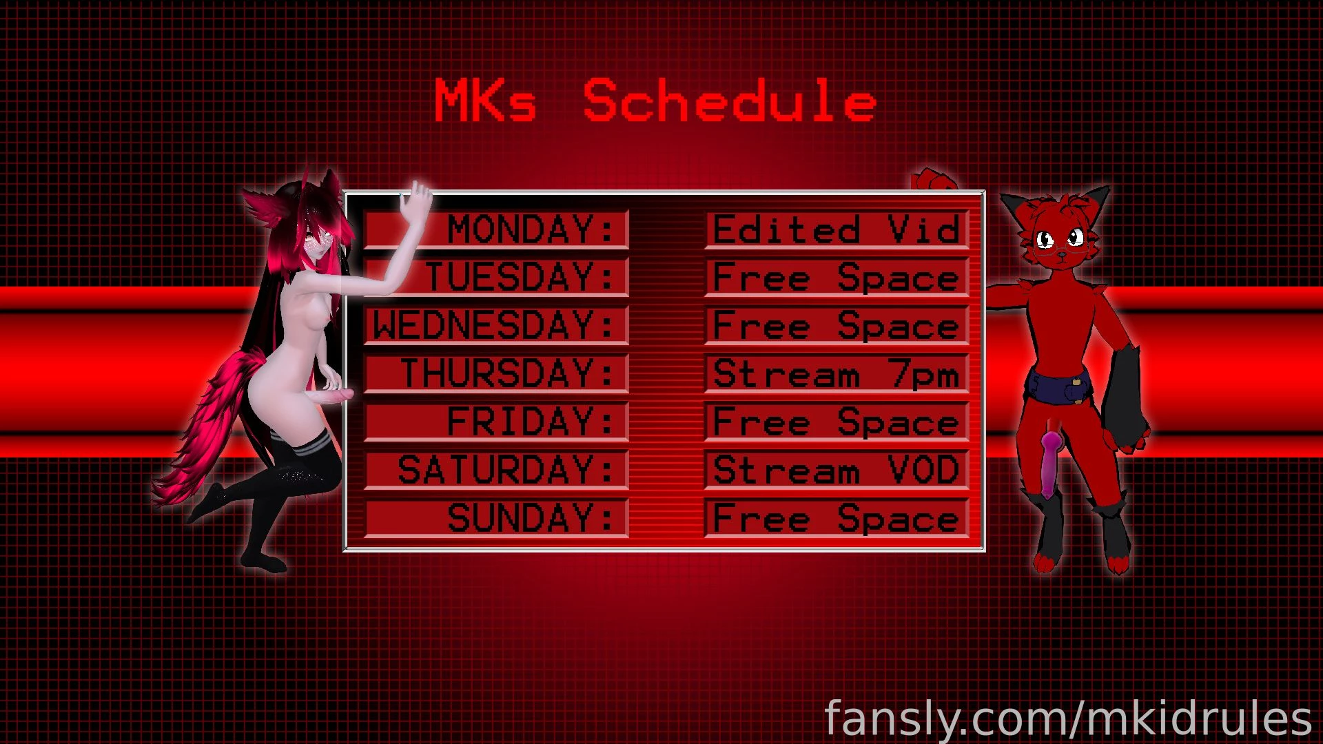 Finally made a schedule graphic 