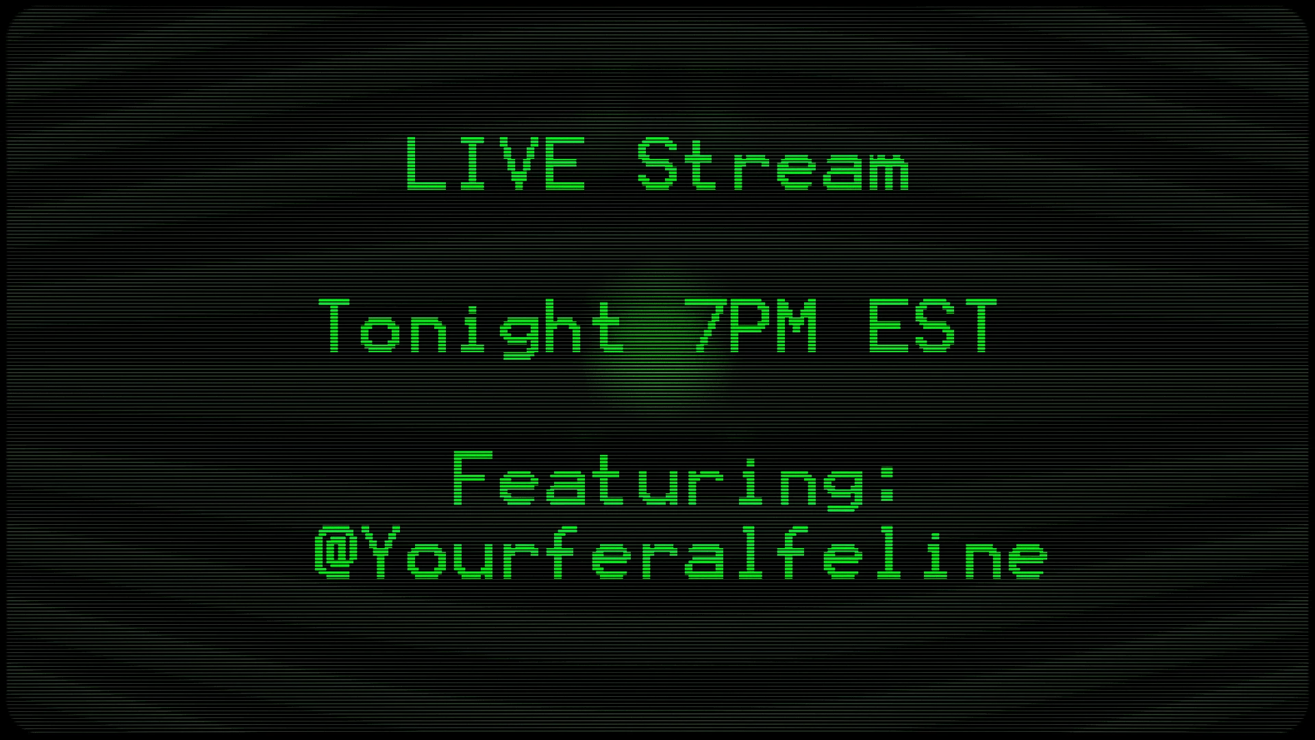 Going live tonight at 7pm est with yourferalfeline joining us pop on 