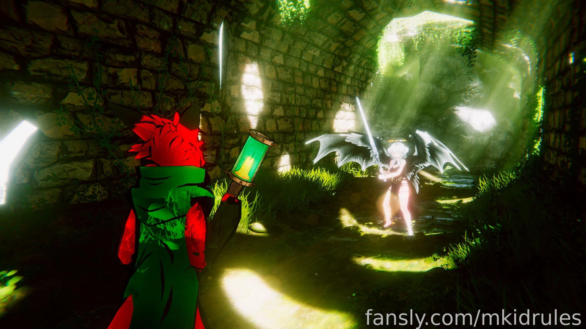 Mk has found himself wandering in a falling-apart tunnel system as he part 1 