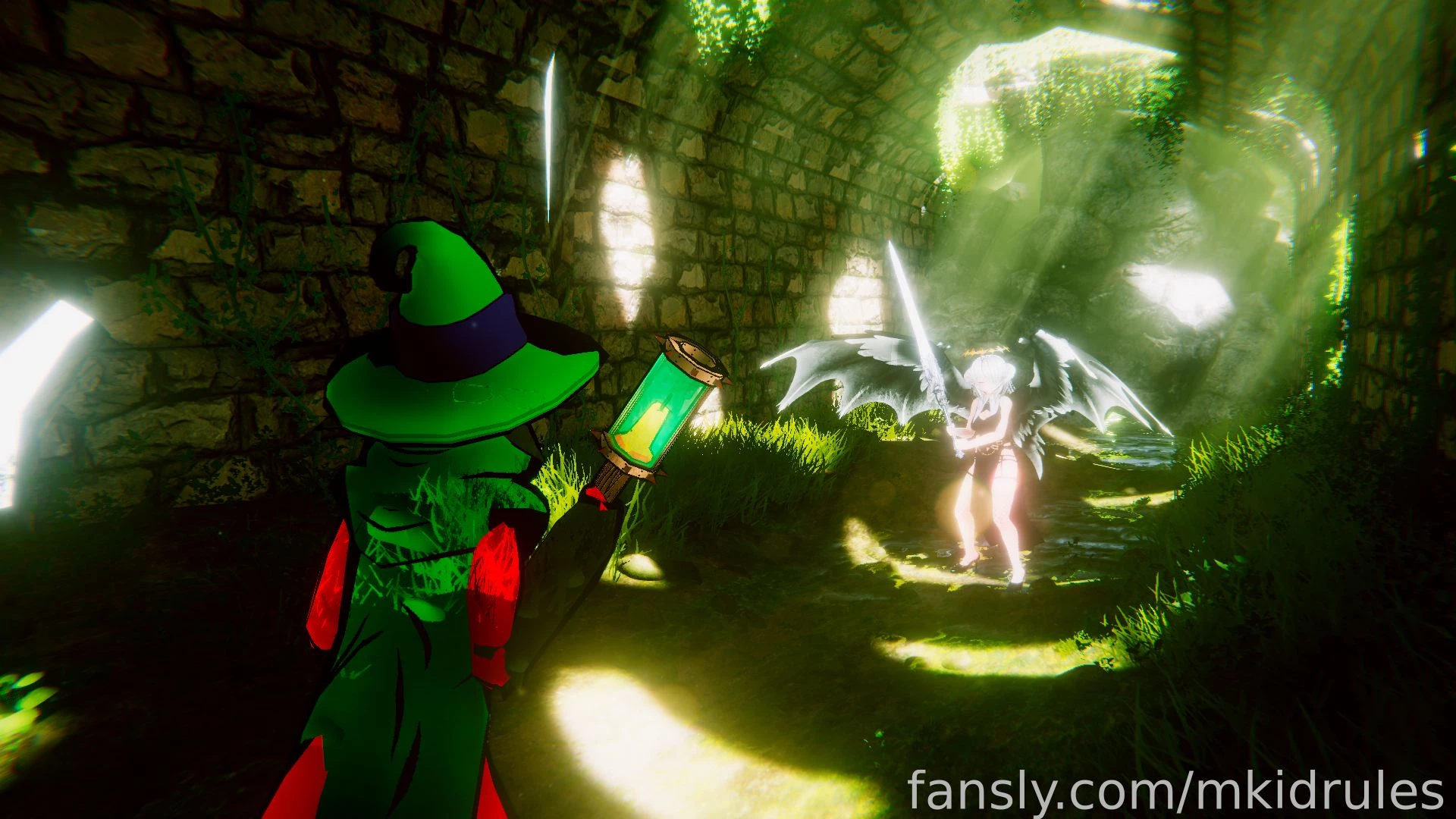 Mk has found himself wandering in a falling-apart tunnel system as he 