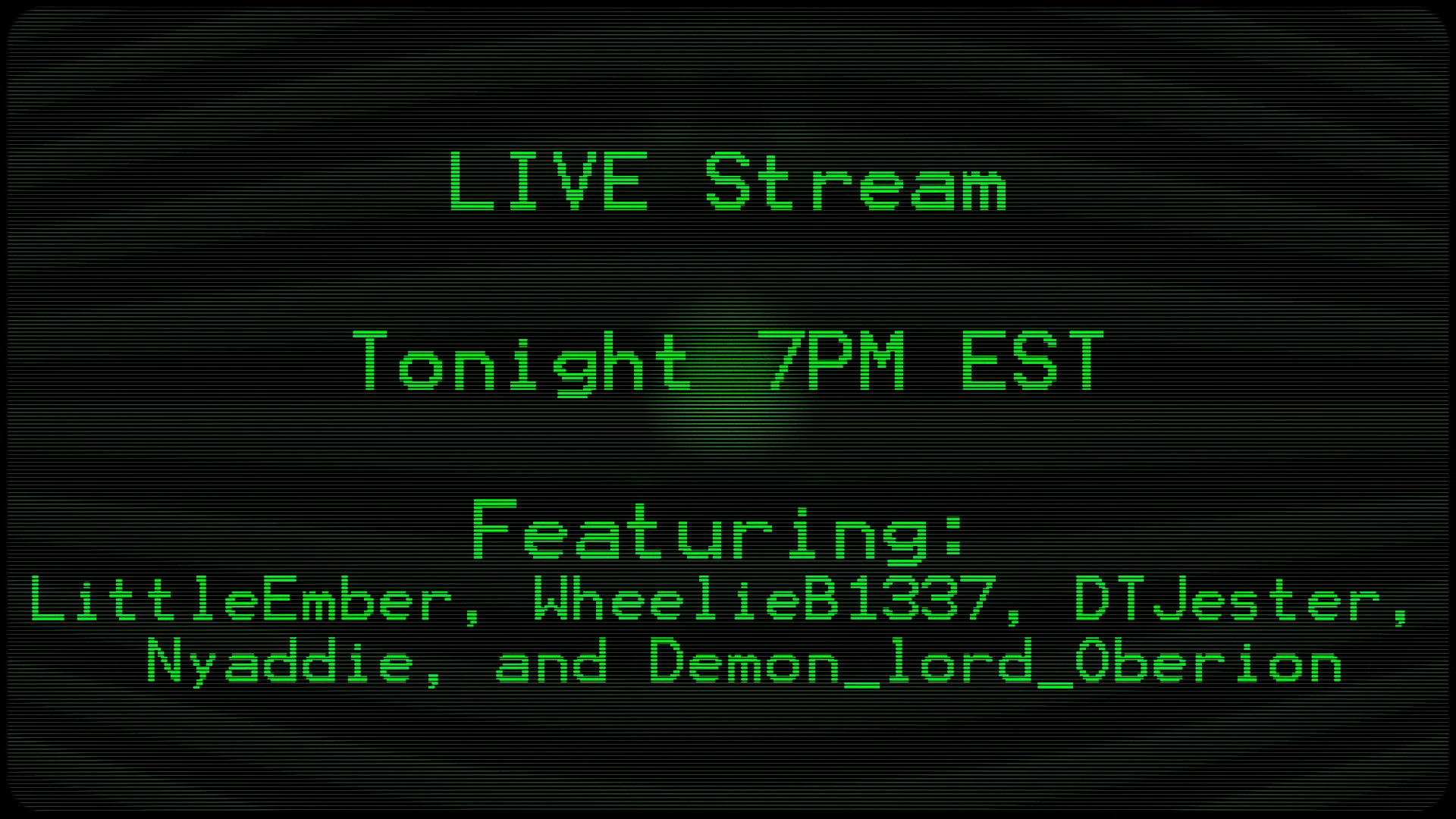 I am excited to say we have a large party tonight playing some strip 