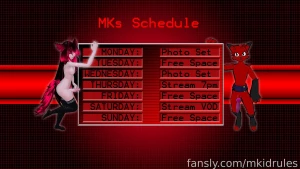 Schedule for 1 27 25 - 2 02 25 subject to sudden change