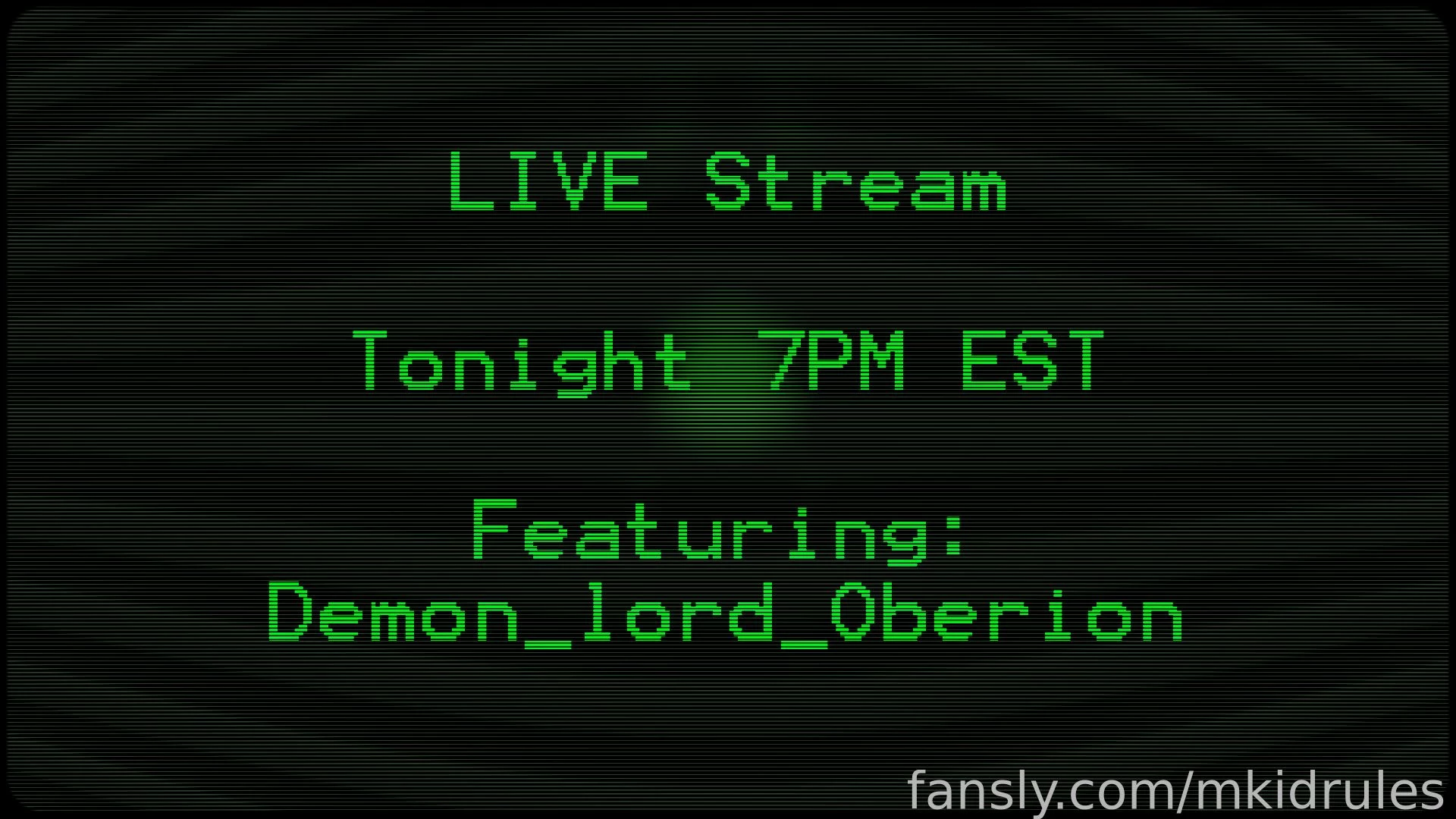 Stream tonight 7pm est it ll be a more relaxed stream with 