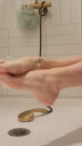 Keeping my soles squeaky clean for you